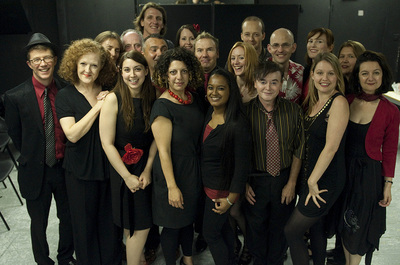 Actors-Rechoired - preparing for a concert